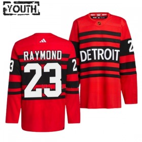 Lasten NHL Detroit Red Wings Pelipaita Lucas Raymond 23 Reverse Retro 2.0 Adidas 2022-23 Punainen Authentic